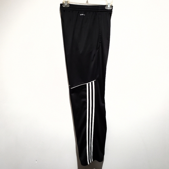 Adidas ClimaLite Black & White Straight Leg Athletic Track Workout Pants Size S - Picture 8 of 15